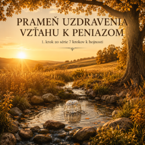 PRAMEŇ UZDRAVENIA VZŤAHU K PENIAZOM | 1. krok zo série 7 krokov k hojnosti